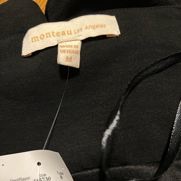 Monteau Los Angeles Black Skirt NWT M - Picture 4 of 5